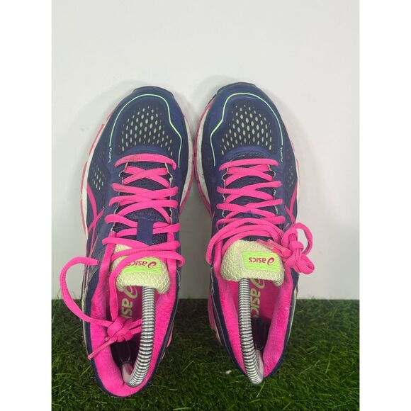 Asics Gel-Kayano 22  Indigo Blue/Pink/Pistachio Running Shoe Sneaker Women’s 7.5 - Picture 5 of 8